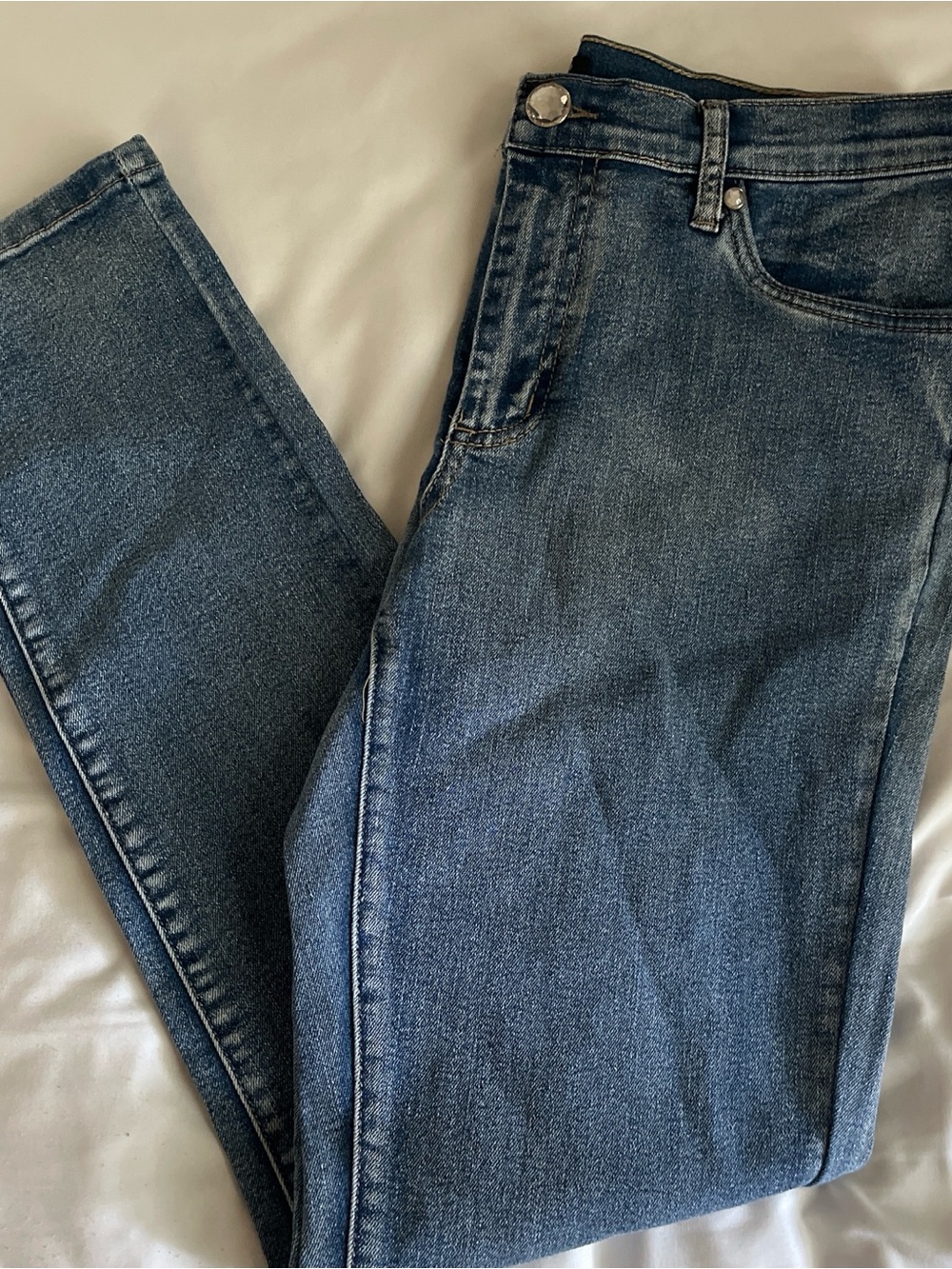VENUS Dark Blue Straight Leg Jeans